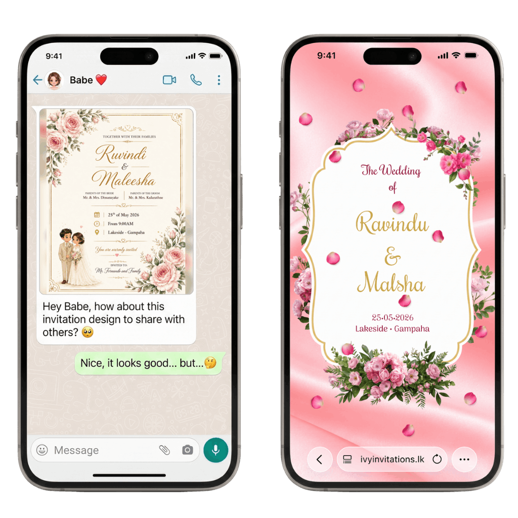 WhatsApp Image vs Ivy Digital Invitation